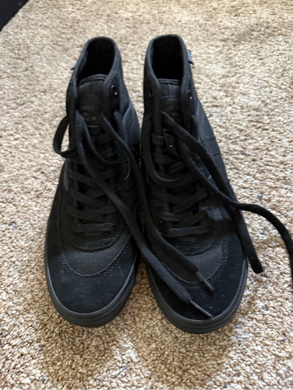 Vans Men's Black High-Top Canvas Sneakers